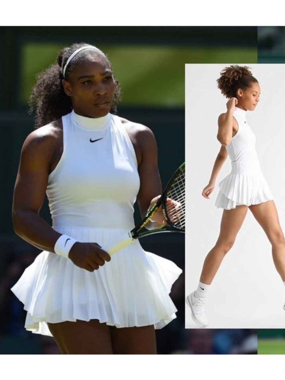 Nwt STUNNING RARE Nike White Tennis Dress Pleated Skirt S Small NEW